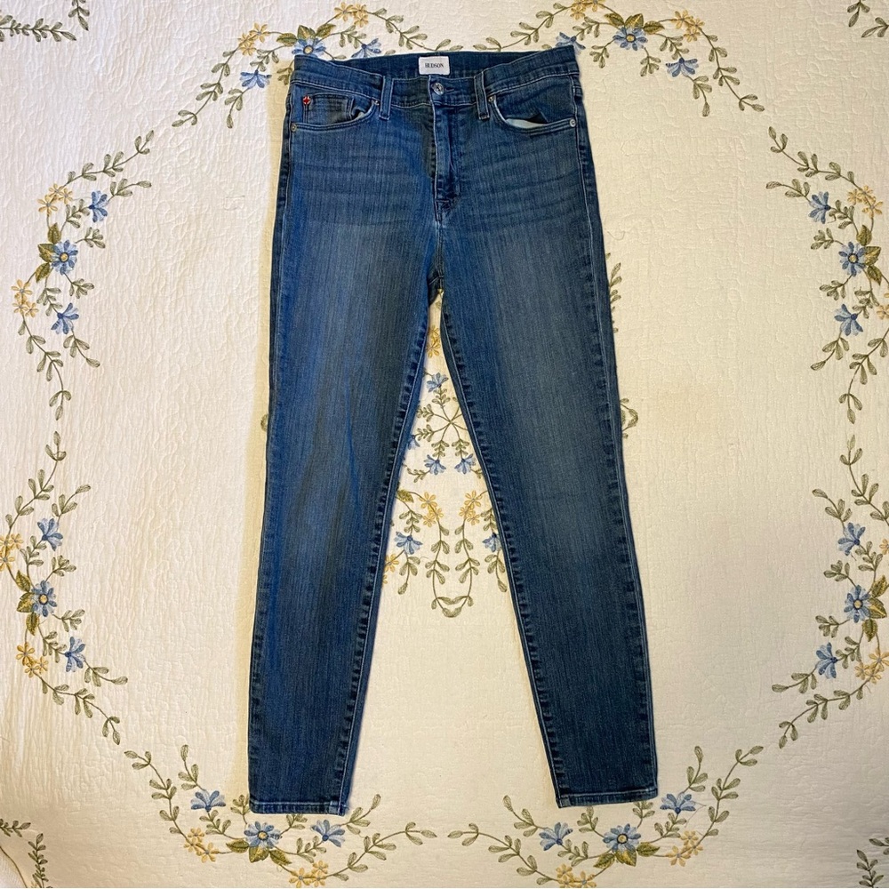 Hudson High Rise Super Skinny Blue Women's Jeans